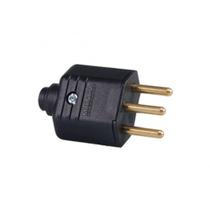 50 Tomada Pino Plugue Plug Macho 3 Pinos 10a Preto Margirius