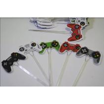 50 topper tag plaquinha para doces festa aniversário comemoração controle vídeo game 50 topper tag plaquinha para doces festa aniversário comemoração controle vídeo game