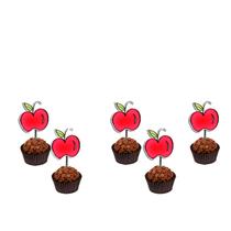 50 topper tag plaquinha para doces festa aniversário comemoração maçã
