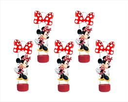 50 tubetes 13cm para doces minnie vermelha