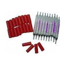 50 Tubo Silica Gel 6x70mm Sg-50 Vidro Selado 2 Seções 200 Tampa Instrutherm