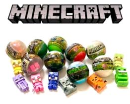 50 un Brinquedos Minecraft Pequeno na Cápsula. Lembrancinha para festa minecraft. Novo e Lacrado.