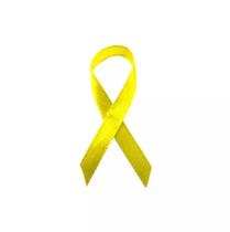 50 Un - Campanha Setembro Amarelo Laços Broche C/ Alfinete