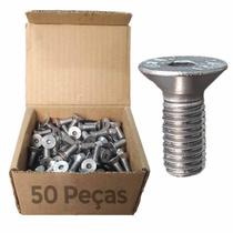 50 Un Parafuso Allen Cabeça Chata Inox 06x30mm Fio 1,0 MA