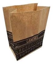 50 Un Saco sos kraft P impresso 17x10x24