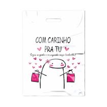 50 Un Sacolas Plásticas Boca De Palhaço Para Loja Tam P 15X20 - Flock - Vários Modelos.