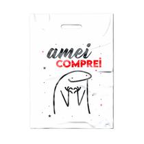 50 Un Sacolas Plásticas Boca De Palhaço Para Loja Tam P 15X20 - Flock - Vários Modelos.