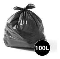 50 Un Sacos De Lixo Reforçado 100l Preto + Brinde Alcool Gel