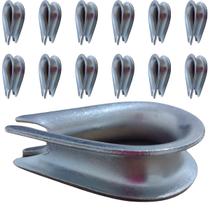 50 Un Sapatilho Anilha 5/16" Cabo Aço 7,9mm Corda Cordoalha 50 Un Sapatilho Anilha 5/16" Cabo Aço 7,9mm Corda Cordoalha