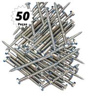 50 Und Parafuso Sextavado 5/16" X 2.1/2" Rosca Soberba