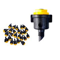 50 Uni Microaspersor Nebulizador Na-1 Agrojet Base Rosca 1/4" Irrigação Nevoa