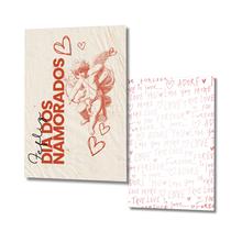 50 uni Mini Cartão Frente e Verso Presente Namorados 5x7cm