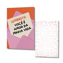 50 uni Mini Cartão Frente e Verso Presente Namorados 5x7cm