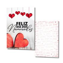 50 uni Mini Cartão Frente e Verso Presente Namorados 5x7cm