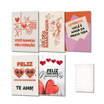 50 uni Mini Cartão Frente e Verso Presente Namorados 5x7cm