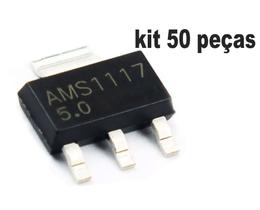 50 unid Ams1117 5v 1a 1w Circuito integrado 50pçs AMS-1117