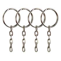 50 Unidades Argola 23mm Com Elo Corrente Artesanato Chaveiro