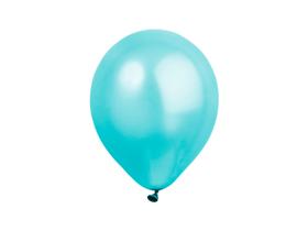 50 Unidades Balão Bexiga Azul Tiffany Agua Liso Número 7 Polegadas Para Festas Decoração - Festball