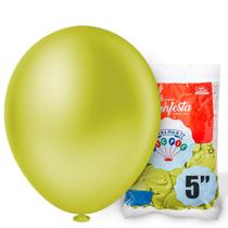 50 Unidades Balão Bexiga Liso Redondo Número 5 Polegadas Pic Pic - Balões Bexigas Várias Cores Para Festas e Comemorações