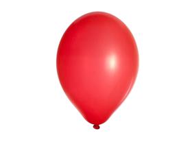 50 Unidades Balão Bexiga Vermelho Liso Número 7 Polegadas Para Festas Decoração