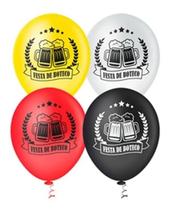 50 Unidades Bexiga Balão Decoração Festa De Boteco Coloridos