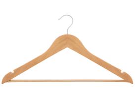 50 Unidades Cabides De Madeira Marfim Prime Forest IKAZA