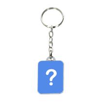 50 unidades Chaveiro Chapinha Personalizado - Retângulo Pequeno
