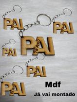 50 Unidades chaveiro MDF Lembrancinha dia dos pais perfeito acabamento - Mavin