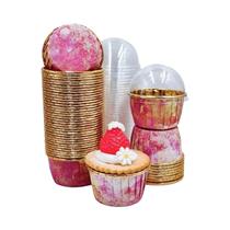 50 Unidades De Forminhas Descartáveis Para Cupcake E Muffin Para Casamento, Aniversário E Ferramenta