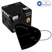 50 Unidades de Máscaras KN95 Premium Descartáveis Pretas 50 Unidades de Máscaras KN95 Premium Descartáveis Pretas