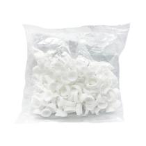 50 Unidades Descartáveis de Extensão De Cílios, Anéis De Cola, Recipiente, Suporte De Pigmento De