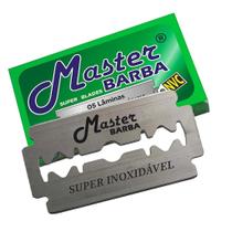 50 Unidades Lâmina de Barbear Master Barba Alta Durabilidade + Corte Perfeito 50 Unidades Lâmina de Barbear Master Barba Alta Durabilidade + Corte Perfeito