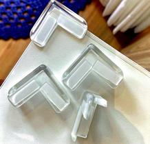 50 unidades Protetor Cantoneira Quina Bebê Silicone Móveis Mesa Trasparente