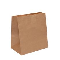 50 Unidades Sacos de papel Kraft para Delivery e Mercado Compras tamanho Grande 34x31 cm Cromus