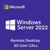 50 User CAL RDS 2022 Microsoft Licenças de Acesso Remoto para Windows Server 2022 50 User CAL RDS 2022 Microsoft Licenças de Acesso Remoto para Windows Server 2022