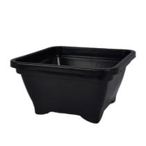 50 Vasos Plásticos Quadrado para plantas e flores Bonsai Cacto Suculentas 500 Ml