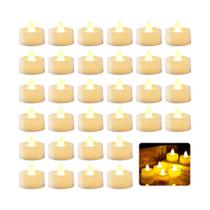 50 Velas LED Eletrônica Artificial Decoração Amarelo 50 Velas LED Eletrônica Artificial Decoração Amarelo