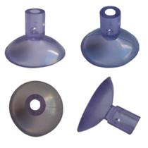 50 Ventosas 3 cm C/ Cabeça Longa Silicone Vidro Acrílico Pvc