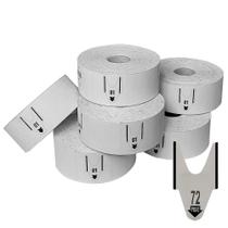 50 x Bobinas de Senha Bico de Pato 2 Dígitos (00-99) em Rolo com 2000 Senhas na Cor Preta