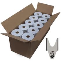 50 x Bobinas de Senha Bico de Pato 3 Dígitos (000-999) em Rolo com 2000 Senhas na Cor Preta