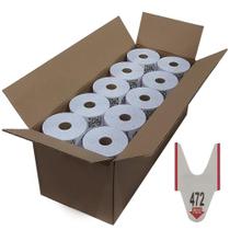 50 x Bobinas de Senha Bico de Pato 3 Dígitos (000-999) em Rolo com 2000 Senhas na Cor Vermelha