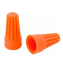 50 X Conector De Torção Emenda Fios Cabos Laranja Até 5,7mm 50 X Conector De Torção Emenda Fios Cabos Laranja Até 5,7mm