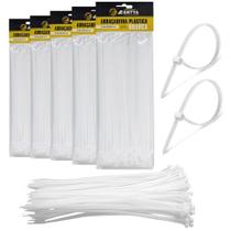 500 Abraçadeiras Nylon Lacre Tairape 30cm Fita Hellerman 3.6 x 300mm Branco