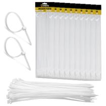 500 Abraçadeiras Nylon Lacre Tairape 40cm Fita Hellerman 4,8 x 400mm Branco 500 Abraçadeiras Nylon Lacre Tairape 40cm Fita Hellerman 4,8 x 400mm Branco