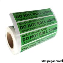 500 Adesivos De Aviso De Cuidado Para Janelas De Carros, 5x1 Polegadas, Com Tinta De Carbono, NÃO