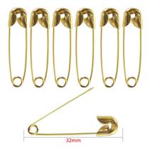500 Alfinete Segurança Dourado 32mm Costura Artesanato Joias