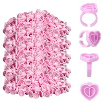 500 Anel Batoque Descartável Cola Henna Micropigmentação Tinta Cílios