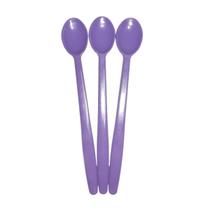 500 Colher 18cm Sobremesa Sorvete Açaí Reforçada Cabo Longo