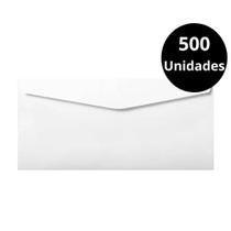 500 Envelope Oficio Carta Liso Correio 114x229