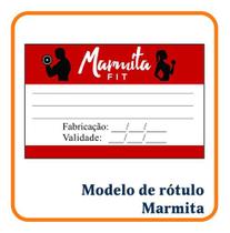 500 Etiqueta Rótulo Para Marmita Fit 8,5 X 4,5 Cm - GID Adesivos